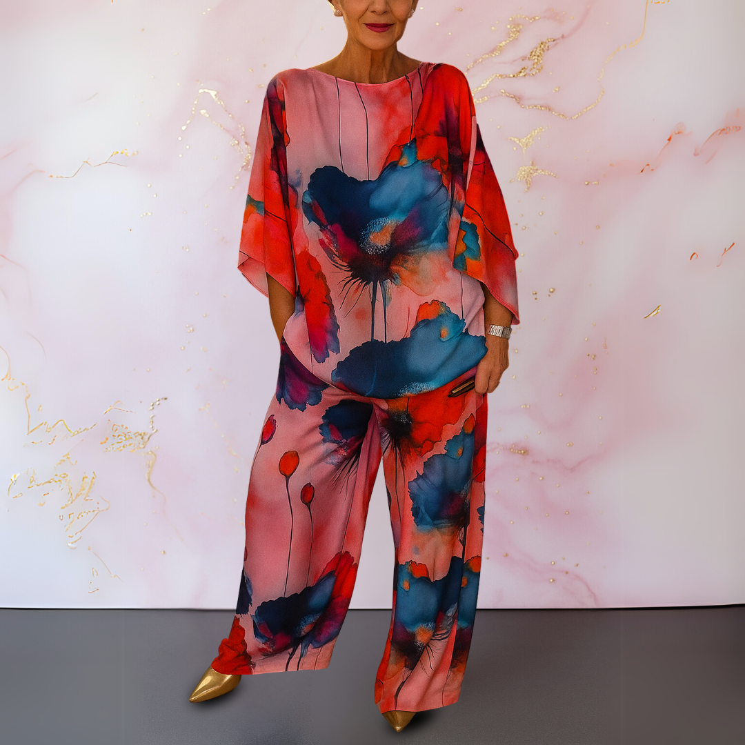 Satin two-piece women's set