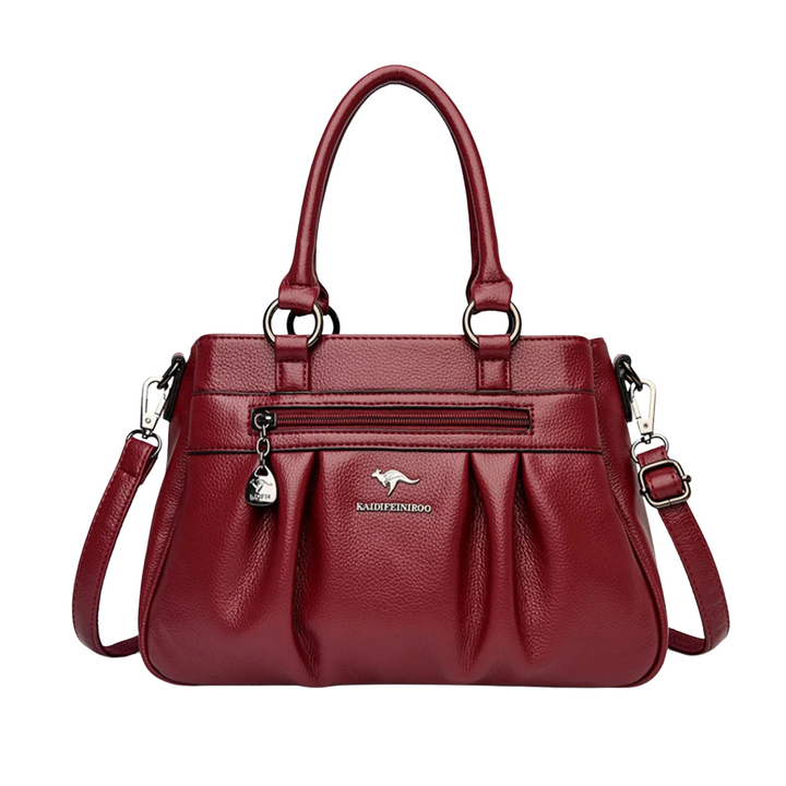 Terra – Elegant pleated tote handbag Elena with shoulder strap