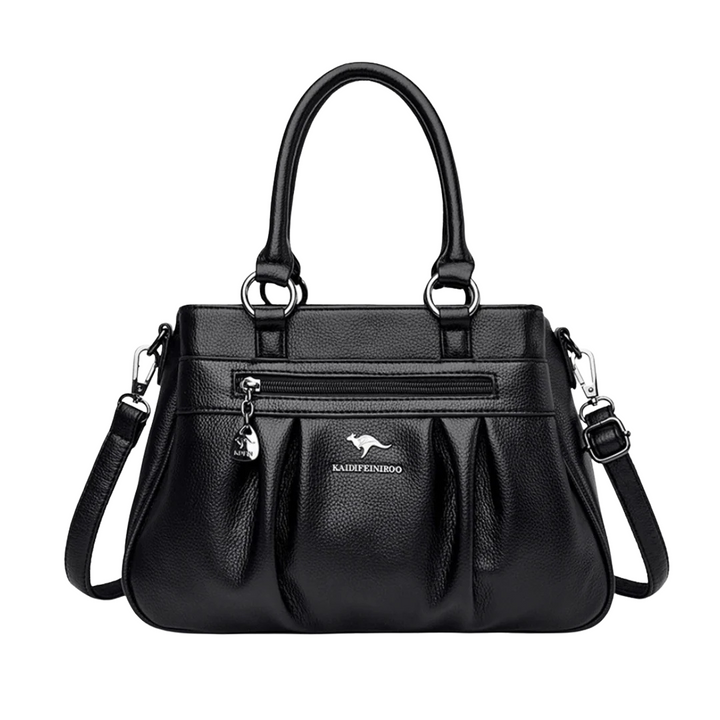 Terra – Elegant pleated tote handbag Elena with shoulder strap