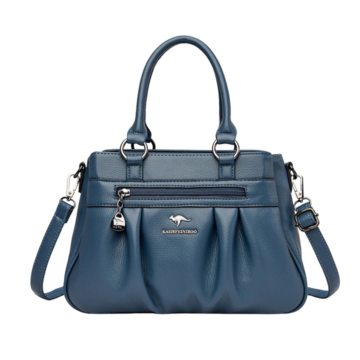 Terra – Elegant pleated tote handbag Elena with shoulder strap