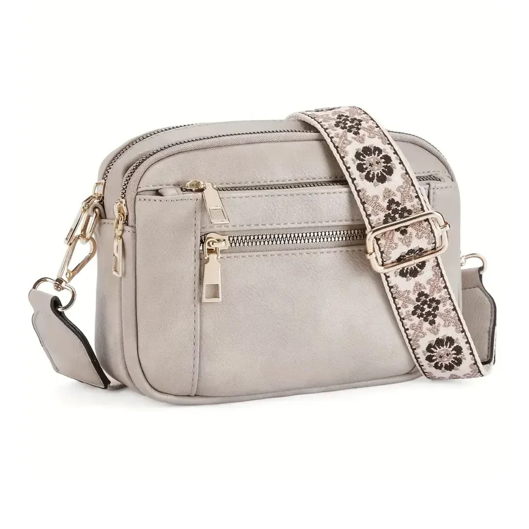Terra – Chic shoulder bag Nora with floral strap