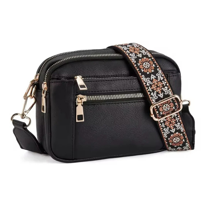 Terra – Chic shoulder bag Nora with floral strap