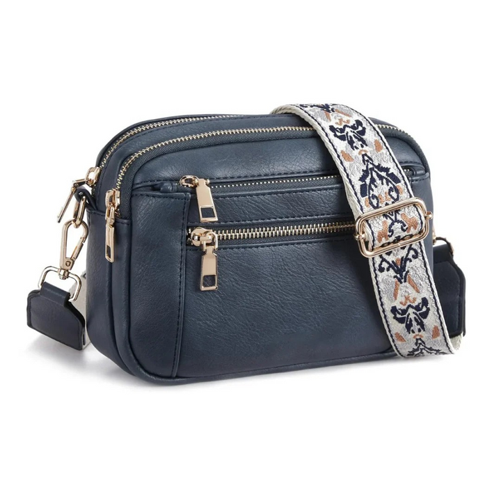 Terra – Chic shoulder bag Nora with floral strap