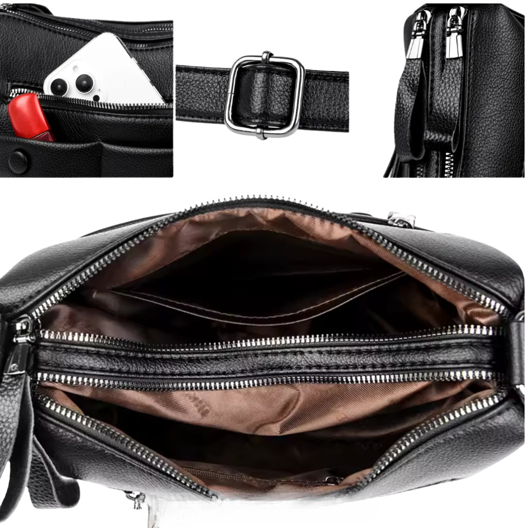 Terra – Classic everyday bag Riley with front zippers