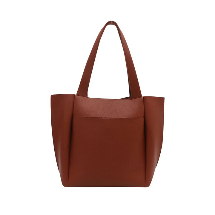 Terra – Elegant brown tote handbag Hazel with spacious interior