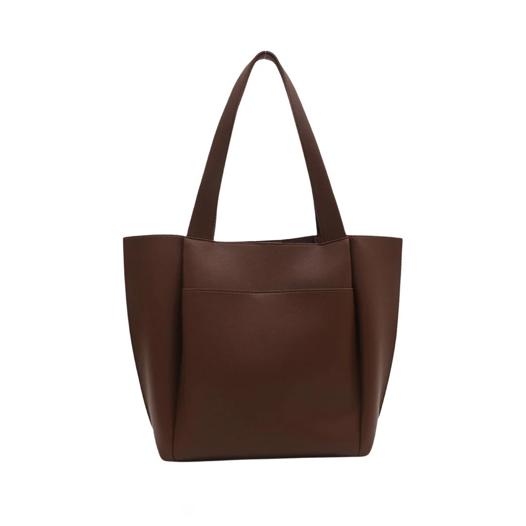 Terra – Elegant brown tote handbag Hazel with spacious interior