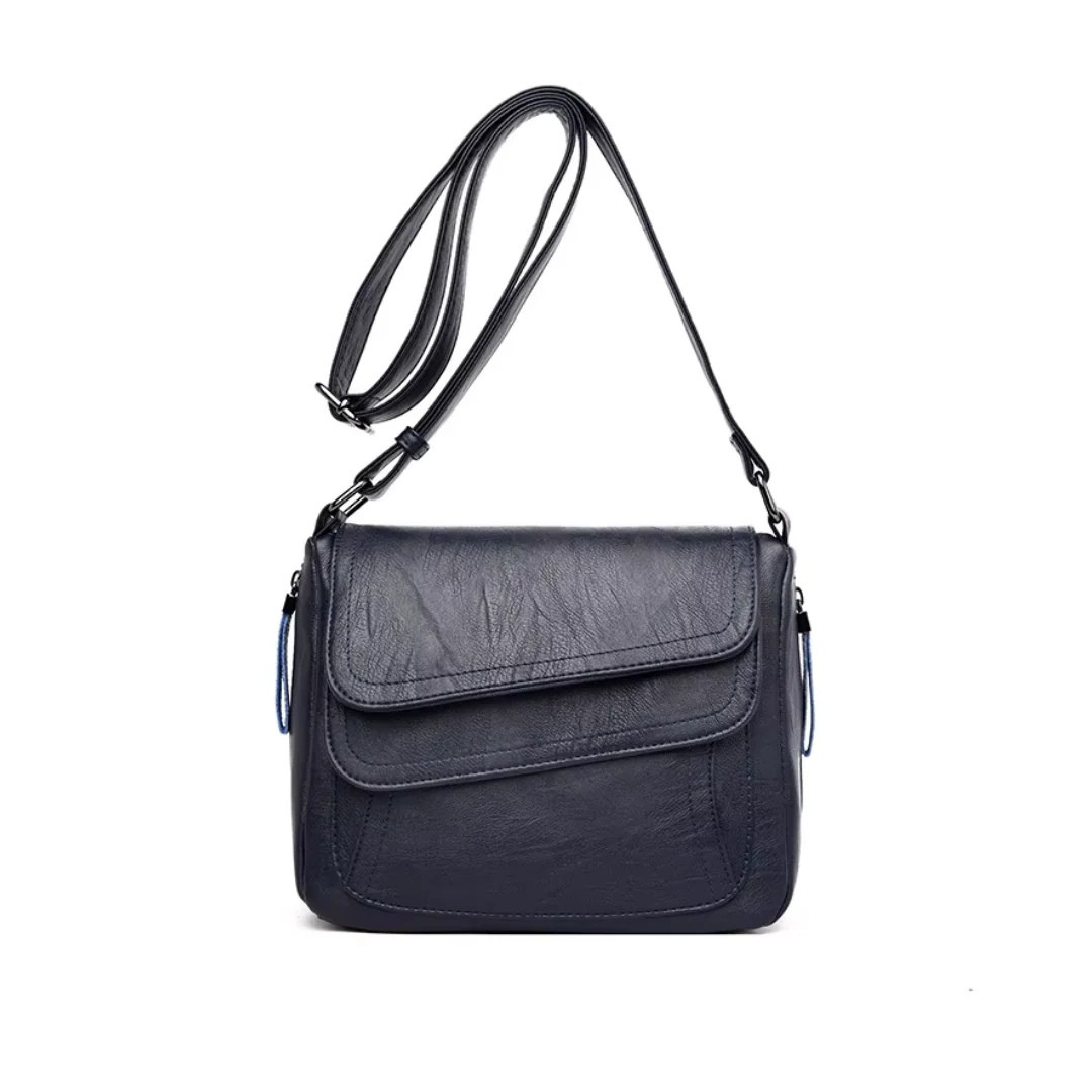 Terra – Vintage cross shoulder bag Marina with layered flap design