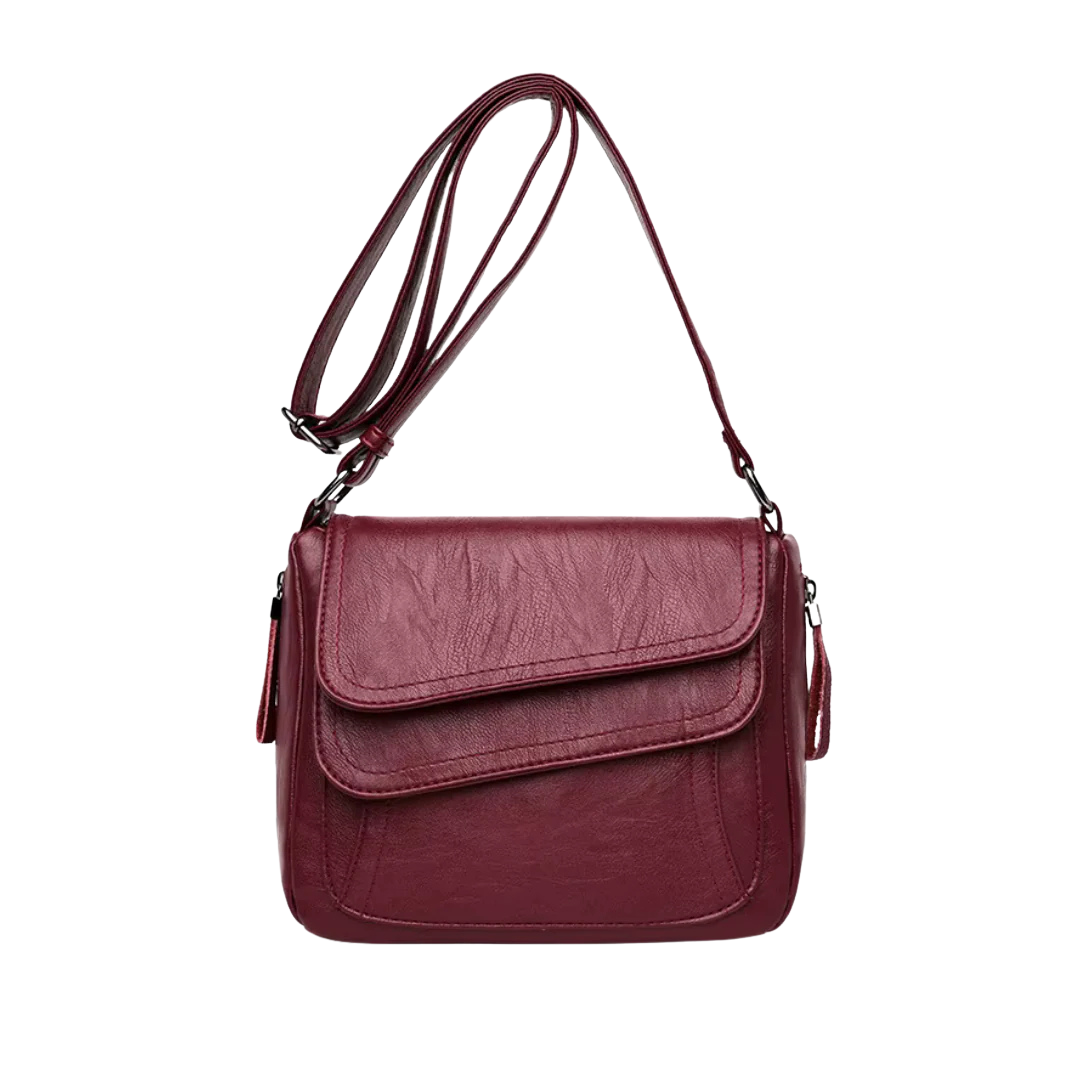 Terra – Vintage cross shoulder bag Marina with layered flap design