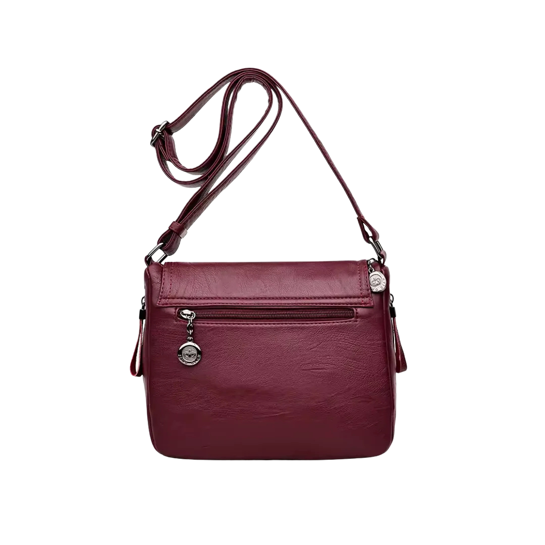 Terra – Vintage cross shoulder bag Marina with layered flap design