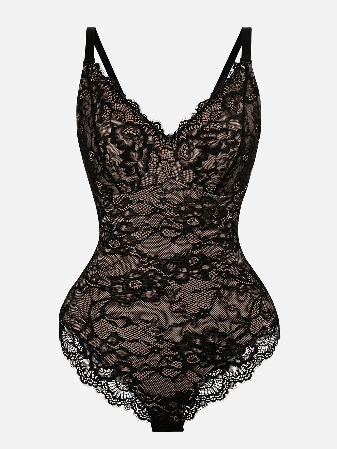 Body Essence – Lace v neck full bodysuit