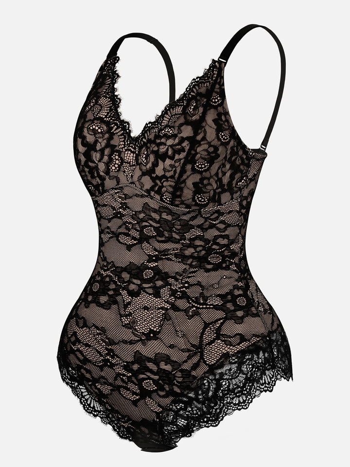 Body Essence – Lace v neck full bodysuit