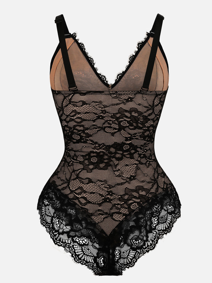 Body Essence – Lace v neck full bodysuit