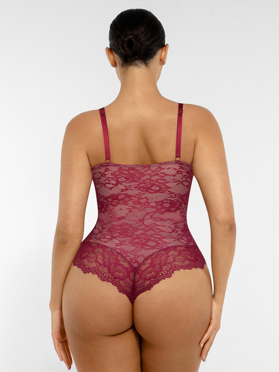 Body Essence – Lace v neck full bodysuit