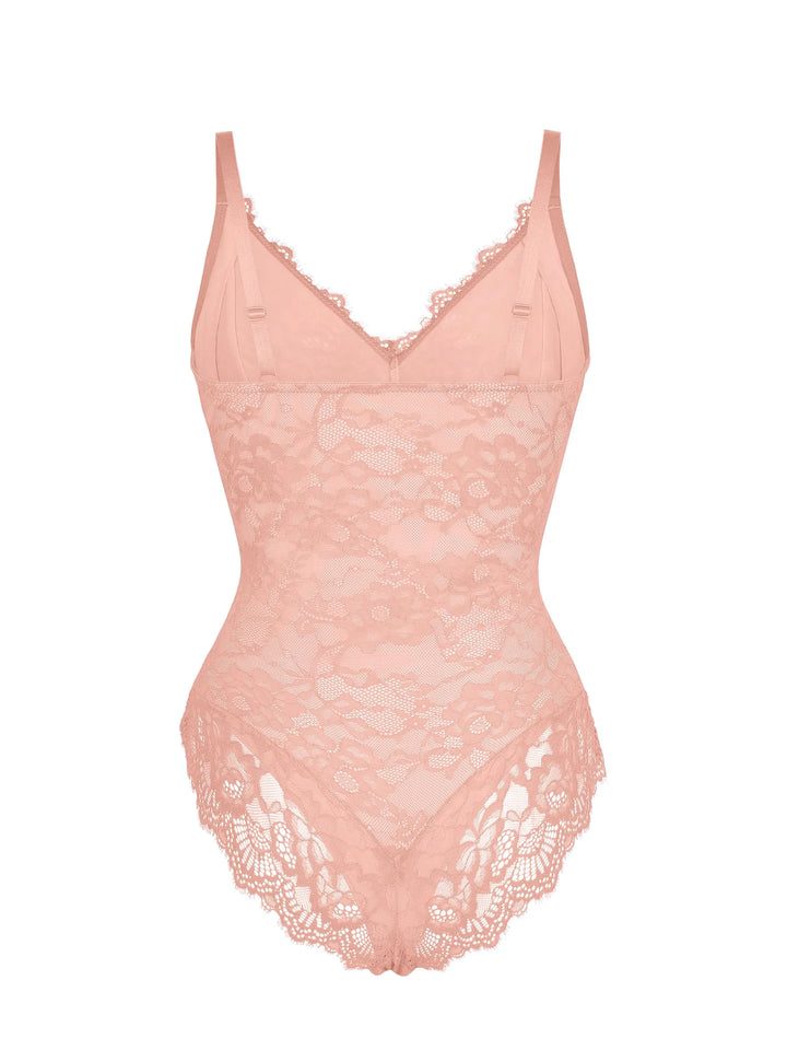 Body Essence – Lace v neck full bodysuit