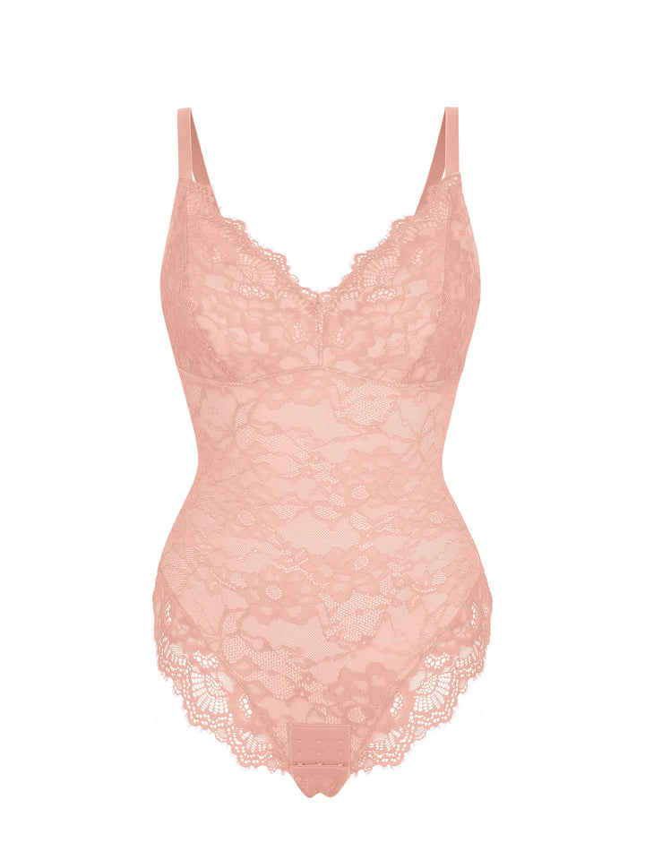 Body Essence – Lace v neck full bodysuit