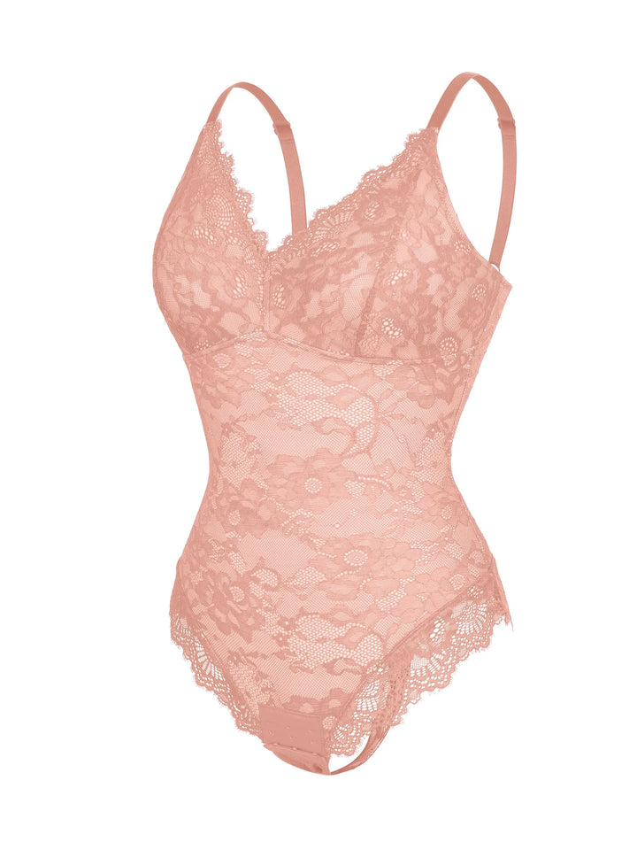 Body Essence – Lace v neck full bodysuit