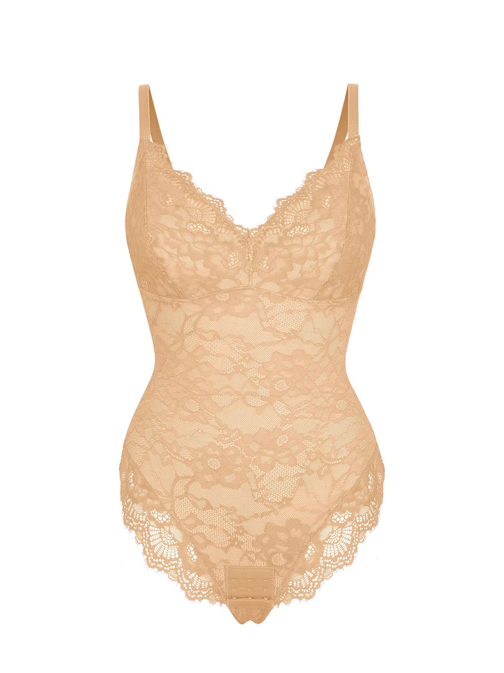 Body Essence – Lace v neck full bodysuit