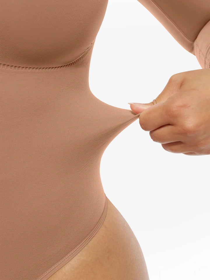 Body Essence – Seamless supportive long sleeve tummy control bodysuit
