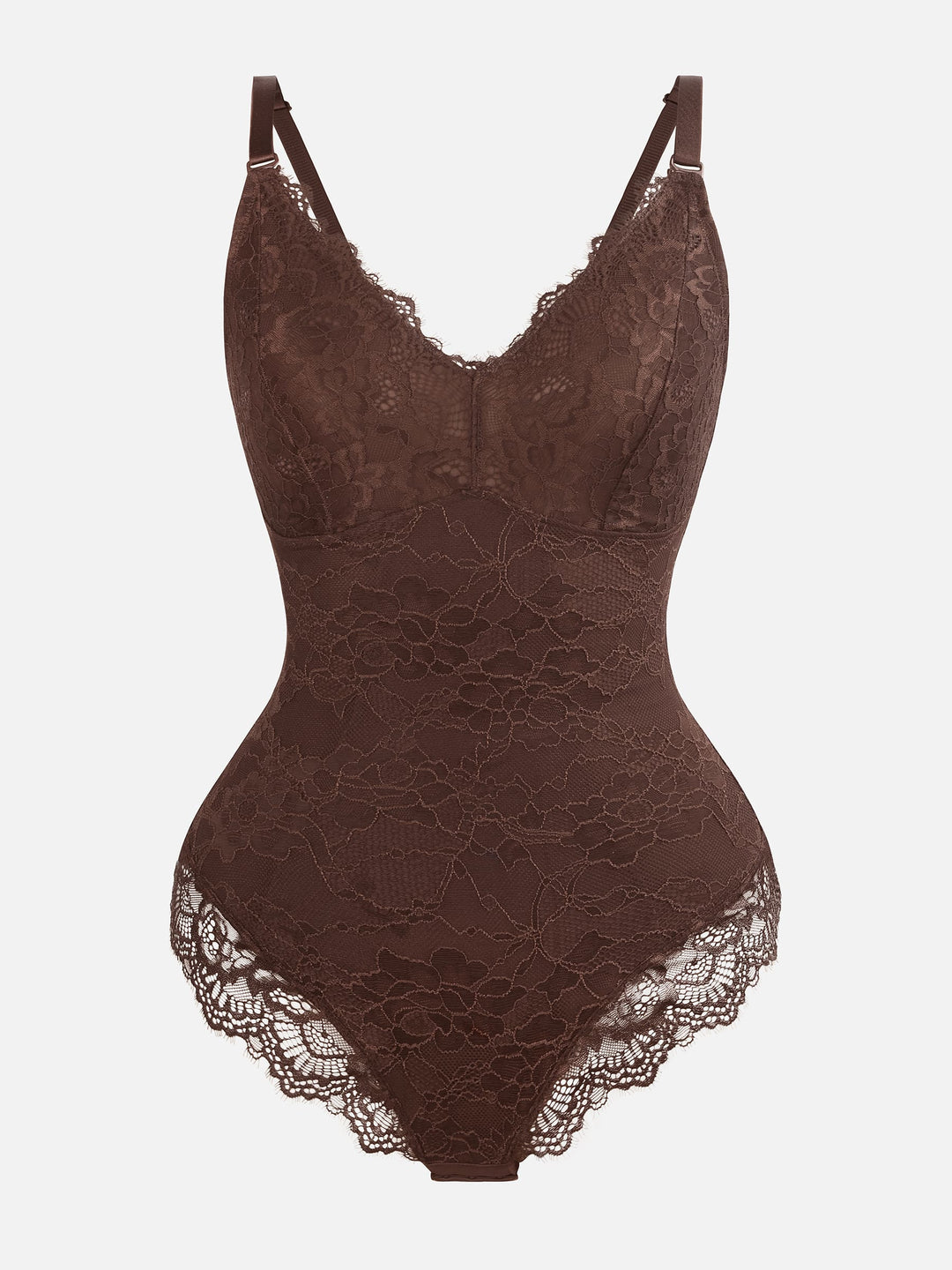 Body Essence – Lace v neck full bodysuit