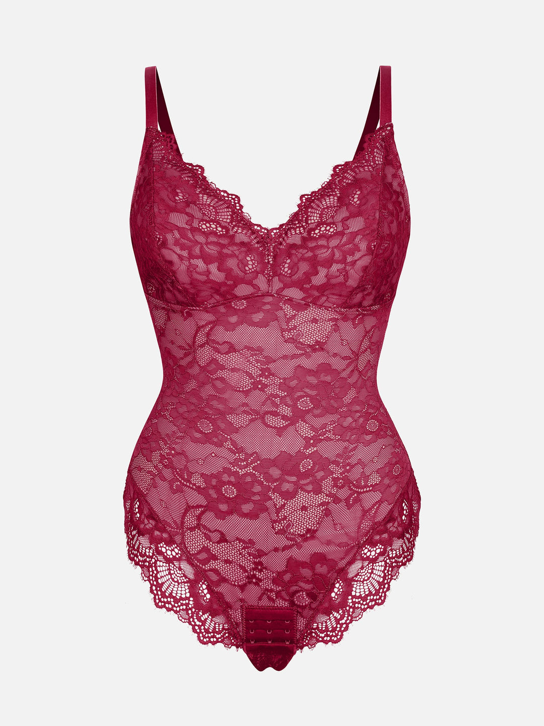 Body Essence – Lace v neck full bodysuit