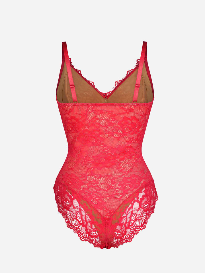 Body Essence – Lace v neck full bodysuit