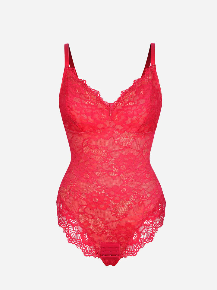Body Essence – Lace v neck full bodysuit