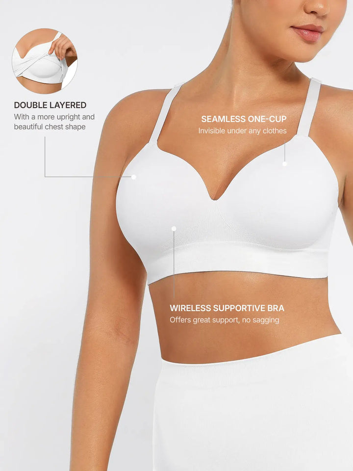 Body Essence – Wireless push-up seamless comfort full coverage bra