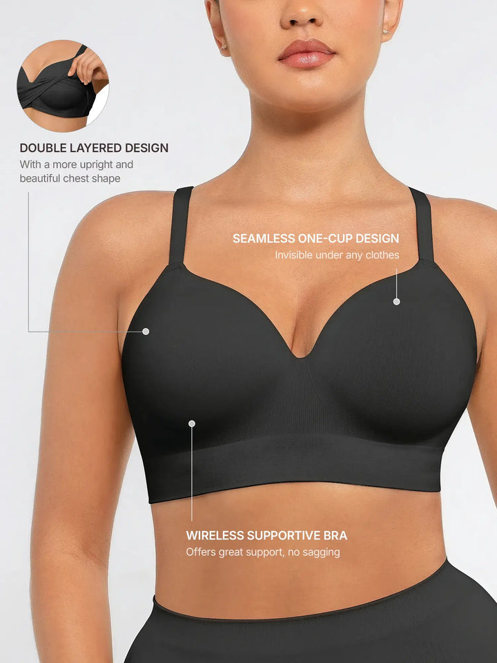 Body Essence – Wireless push-up seamless comfort full coverage bra