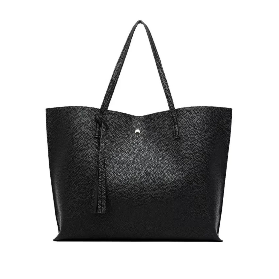 Terra – Classic large tote shoulder bag Tessa with tassel detail