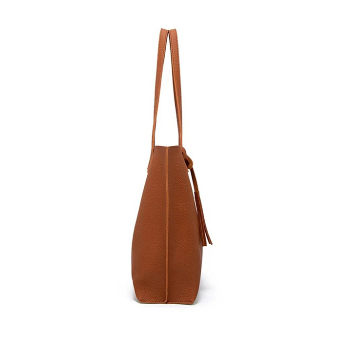 Terra – Classic large tote shoulder bag Tessa with tassel detail