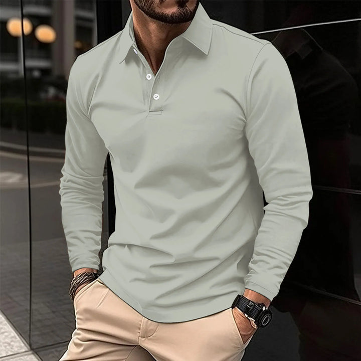 Ethan™ | Casual Long-Sleeved Polo