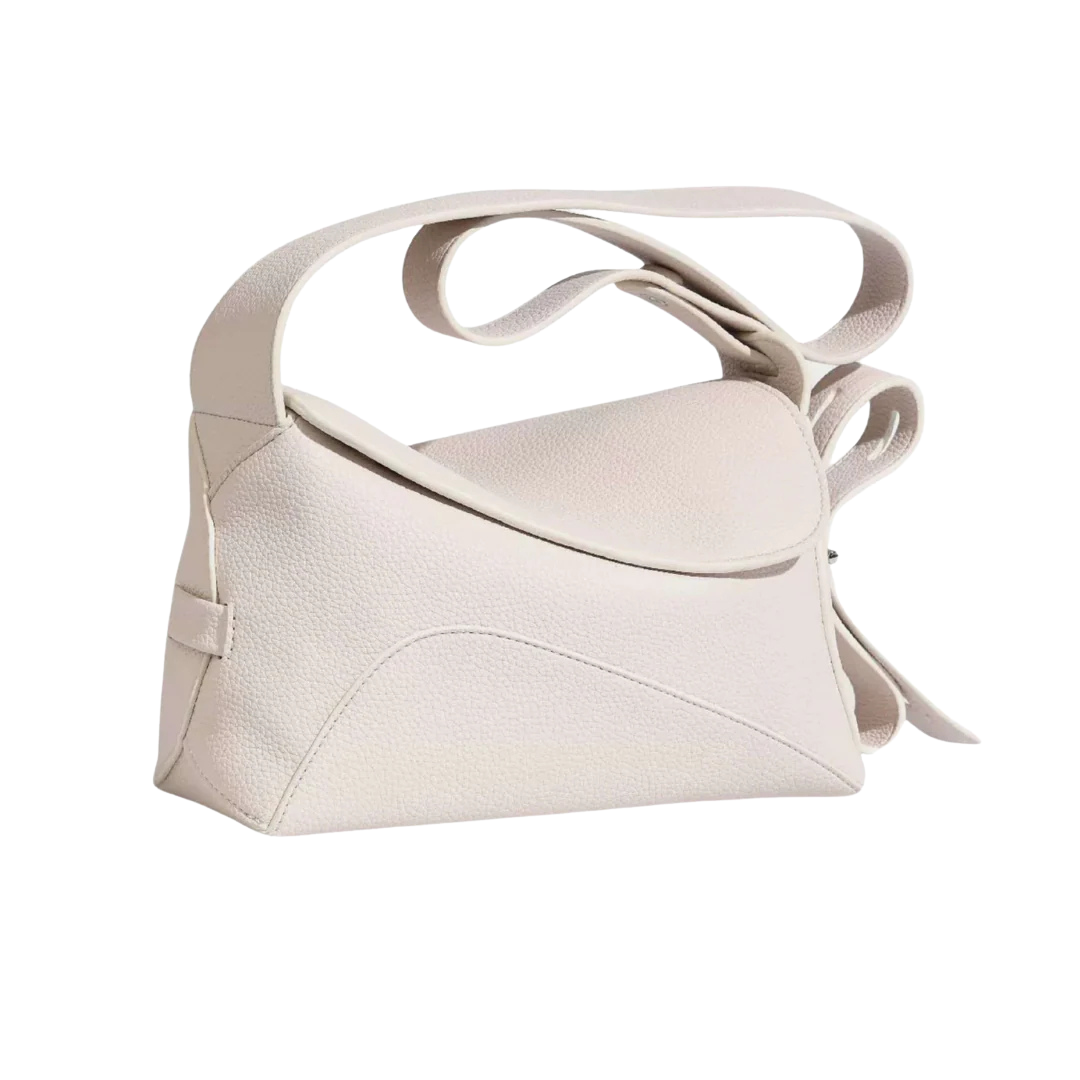 Terra – Modern sculpted shoulder bag Arden with asymmetrical flap design