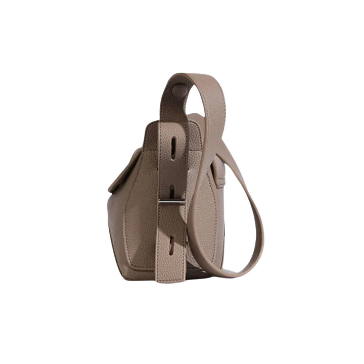 Terra – Modern sculpted shoulder bag Arden with asymmetrical flap design