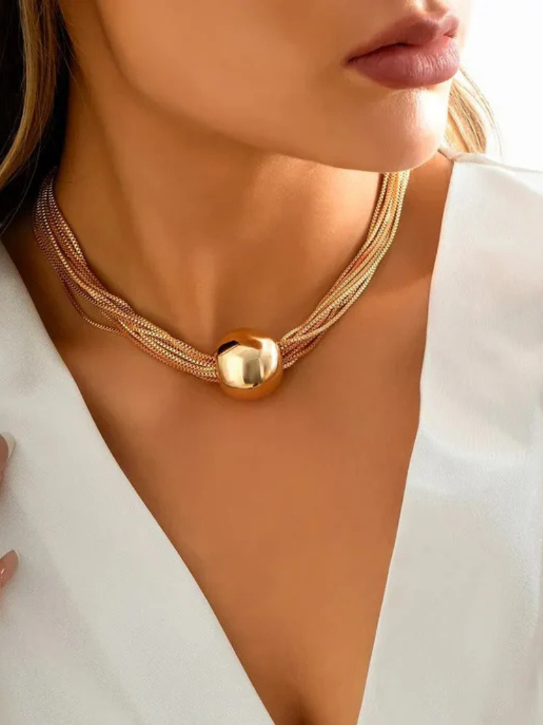 luxe orb necklace