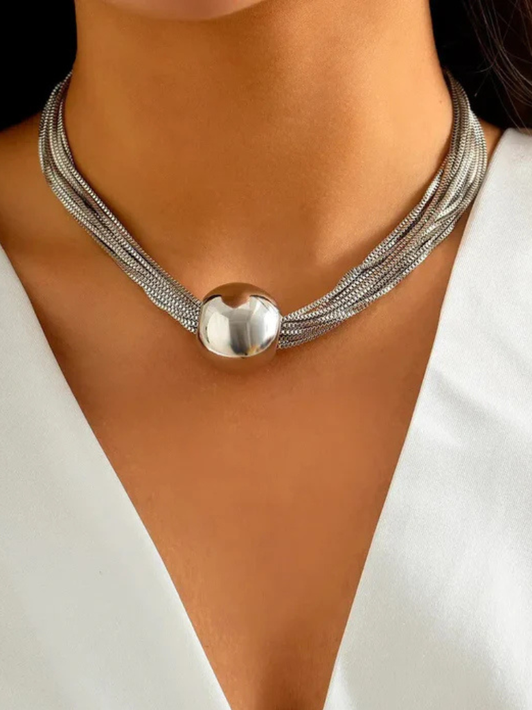 luxe orb necklace