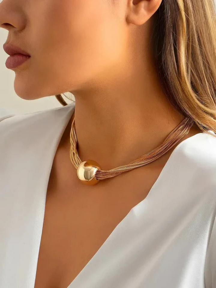 luxe orb necklace