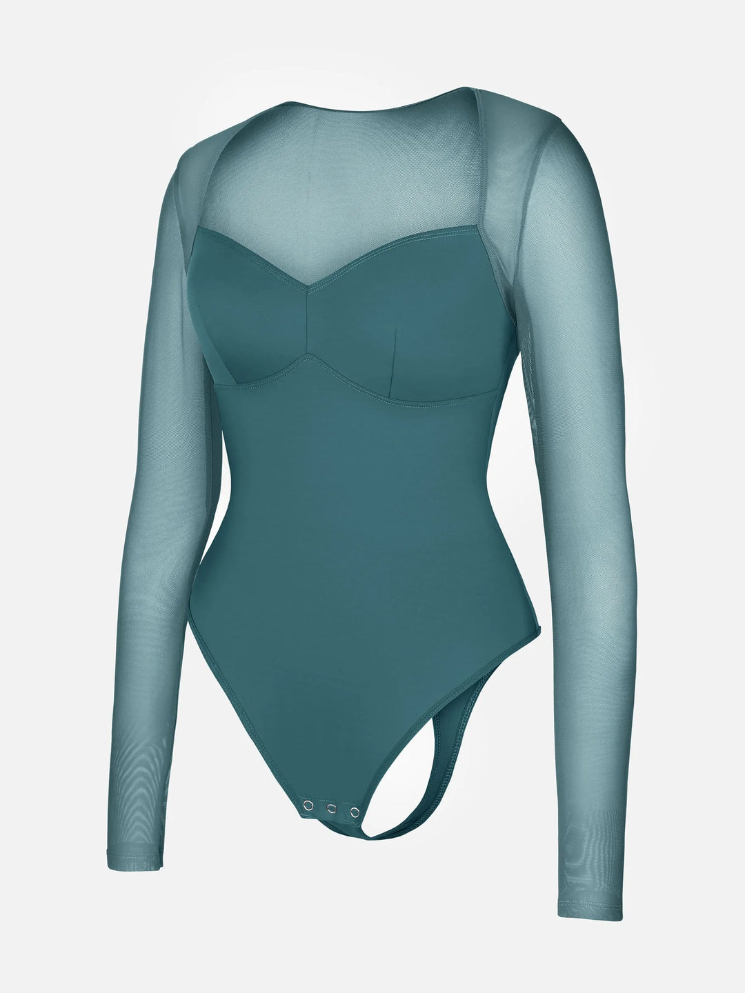 Body Essence – Mesh panel v-neck bodysuit