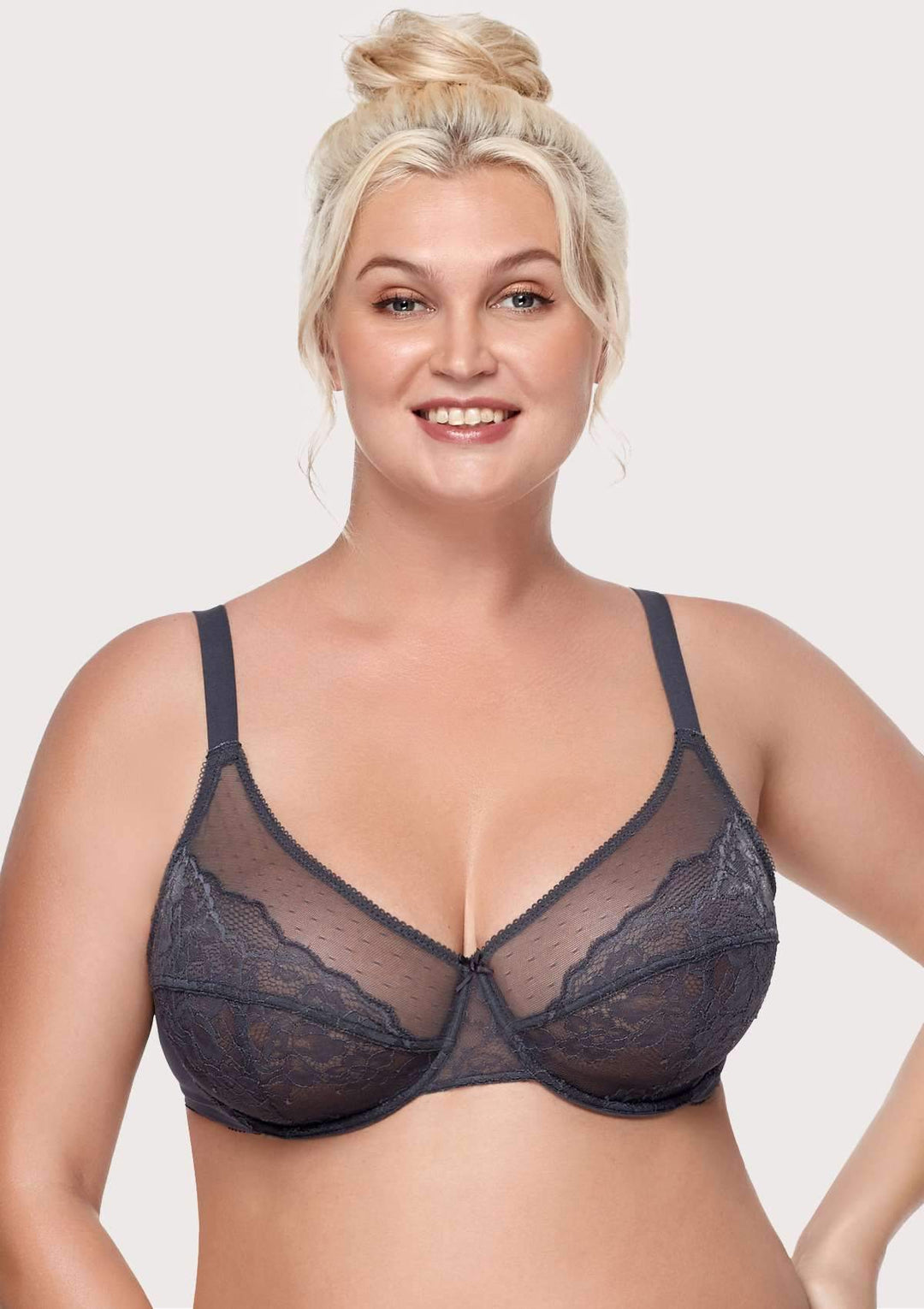 Body Essence – Gray breast minimizer bra - enchant