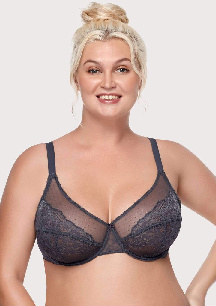 Body Essence – Gray breast minimizer bra - enchant