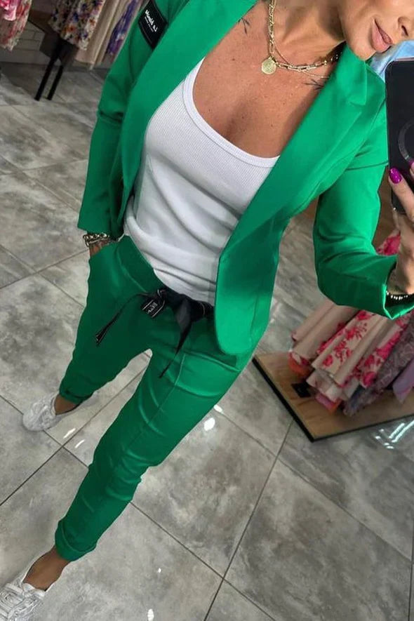 Haven – Relaxed solid color two-piece set for women