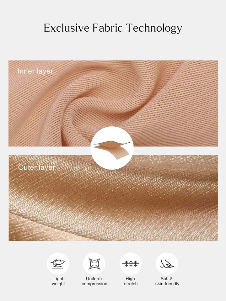 Grace – Shapewear off shoulder shine ruched sculpting maxi dress