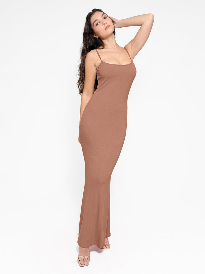 Grace – Shapewear modal slimming maxi slip dress