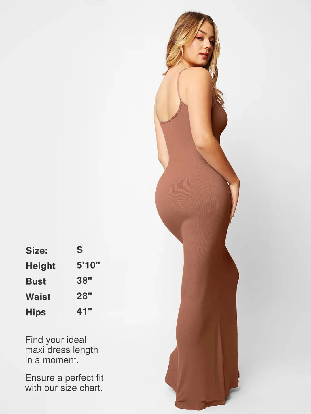 Grace – Shapewear modal slimming maxi slip dress