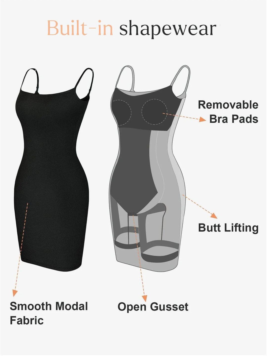 Grace – Shapewear soft modal sculpting dresses